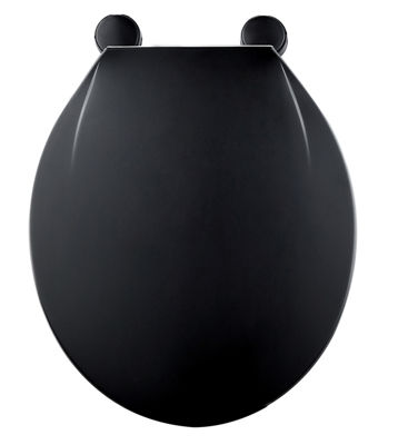 POLO 750g TOILET SEAT BOTTOM FIXING PLASTIC HINGES 1.8kg BLACK