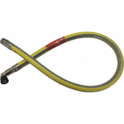 GAS COOKER HOSE 1250mm STAINLESS STEEL MICROPOINT