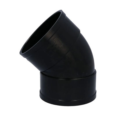 110mm SOLVENT SOIL 135 D/S BEND BLACK