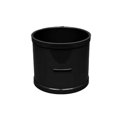 110mm SOLVENT SOIL D/S COUPLING BLACK