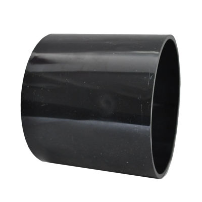 110mm SOLVENT SOIL D/S SLIP COUPLING BLACK
