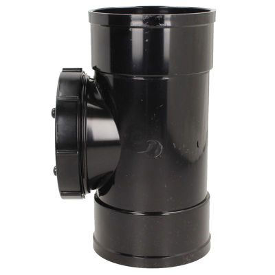 110mm SOLVENT SOIL D/S ACCESS PIPE BLACK
