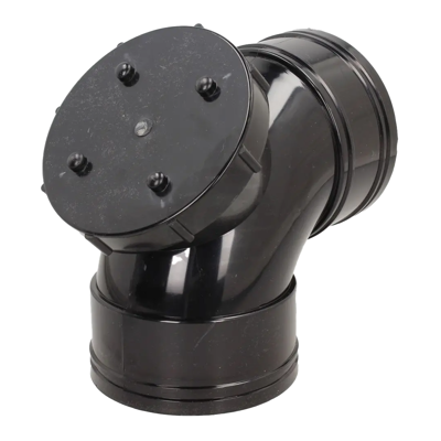 110mm SOLVENT SOIL 92 D/S BEND+ACCESS BLACK