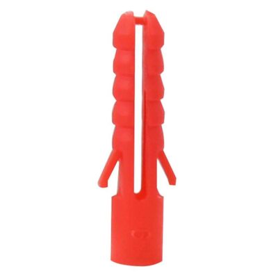 MAXIFIX 100PC 6MM RED PLASTIC WALL PLUGS