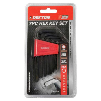 DEKTON 7PC BLACK HEX KEY SET