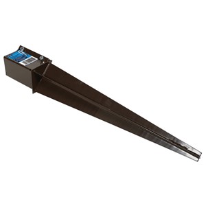 FENCE POST SUPPORT (600mm SPIKE) BROWN 100x100mm