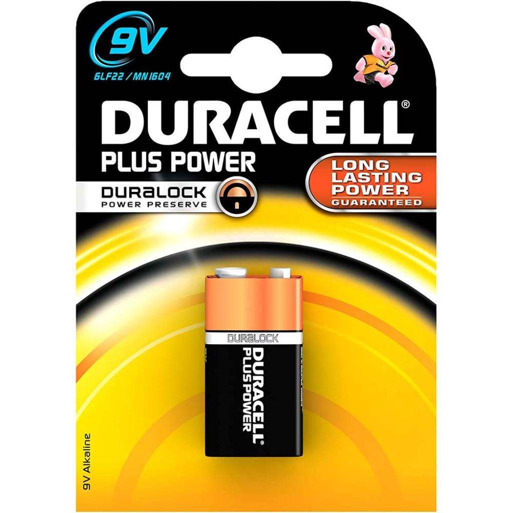 DURACELL PLUS POWER 9V BATTERY (1 IN PACK) MN1604B1
