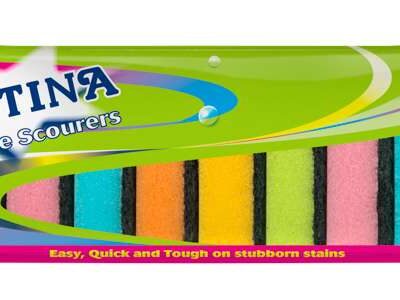 BETTINA RAINBOW 10pc Sponge Scourers