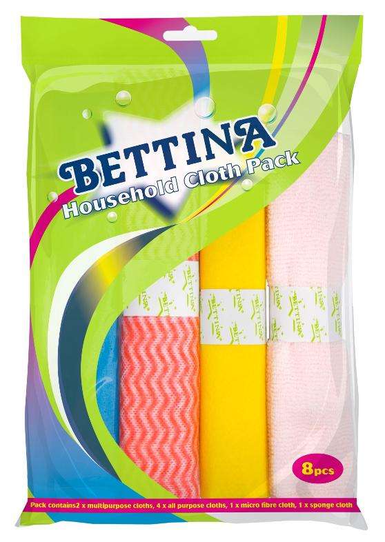 BETTINA 8 pc Household Cloth Pack