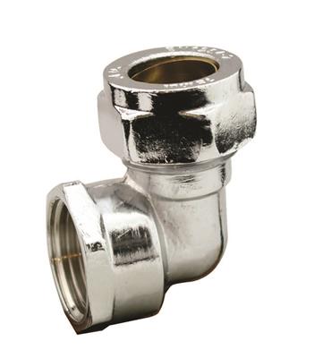 CHROME 15mm x 1/2" ELBOWS FEMALE IRON