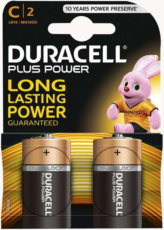 DURACELL PLUS POWER C BATTERY (2 IN PACK) MN1400B2