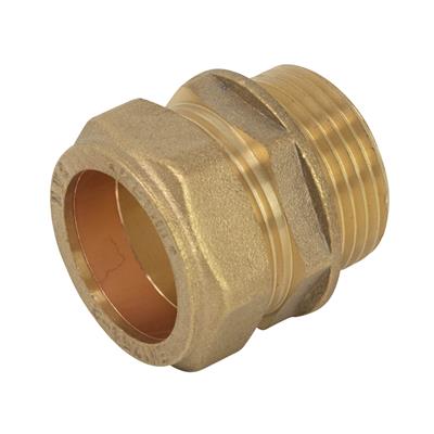 15mm x 1/2" STRAIGHT CONNECTOR MALE IRON