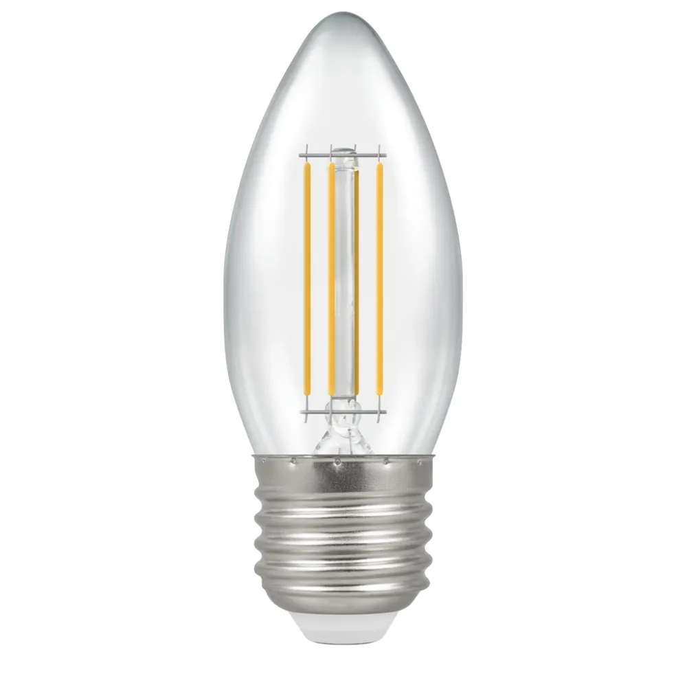 LED Candle Filament Clear 4.2W 2700K ES-E27