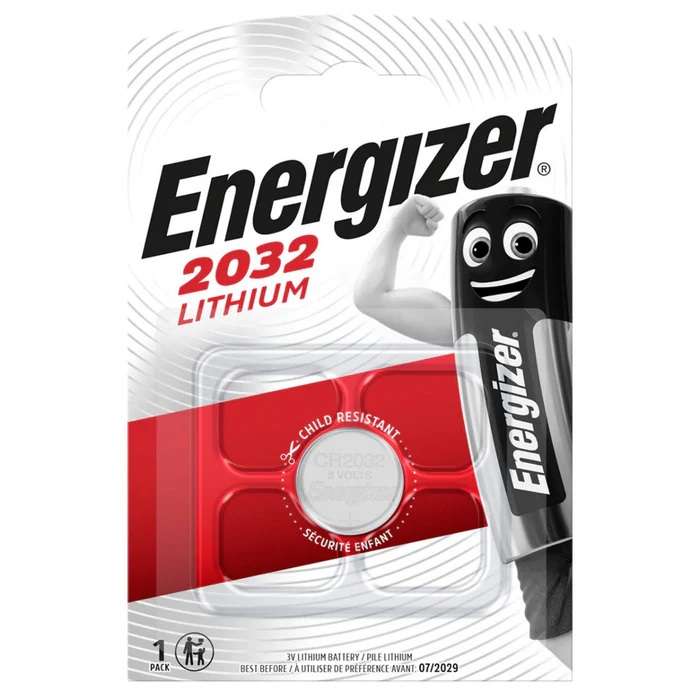 Energizer Lithium Coin Cell Battery CR2032 (1 in a pack)