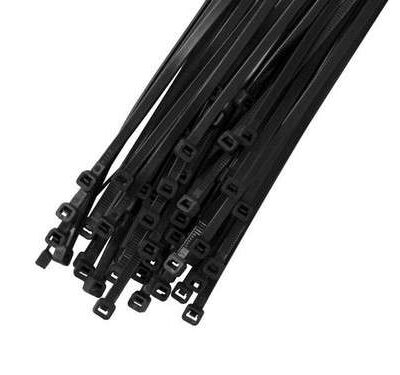 300 x 3.6mm Cable Ties BLACK (100)