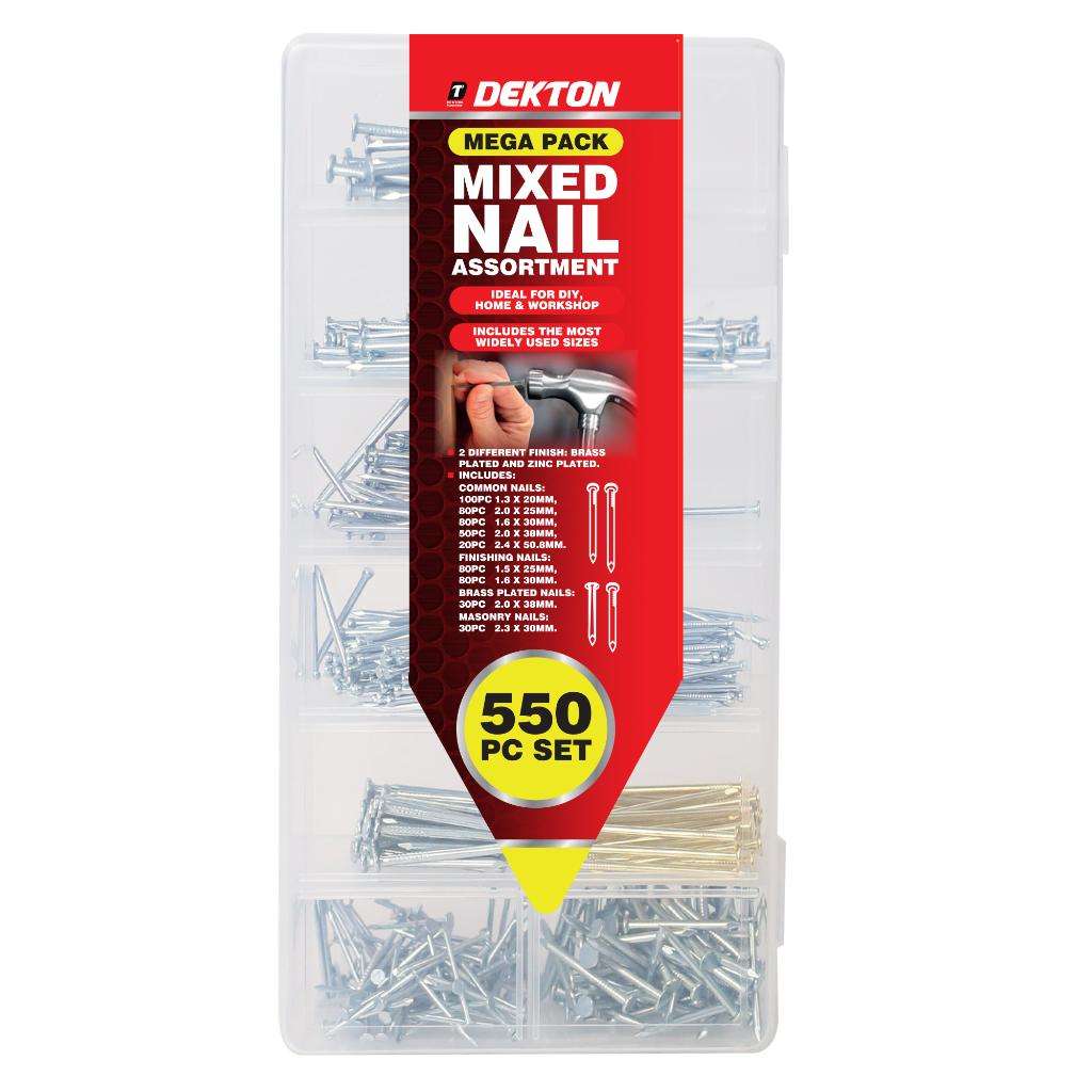DEKTON 550 PCS NAIL ASSORTMENT, DH03030