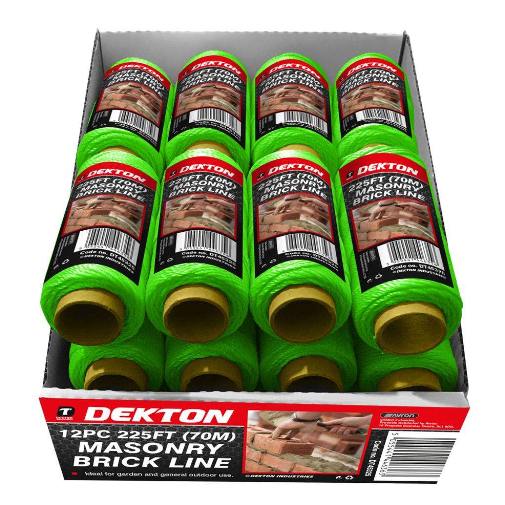 MASONARY BRICK LINE 225FT (70M) HI VIS G, DT45325