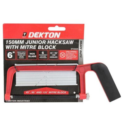 150MM JUNIOR HACKSAW WITH MITRE BLOCK, DT45520
