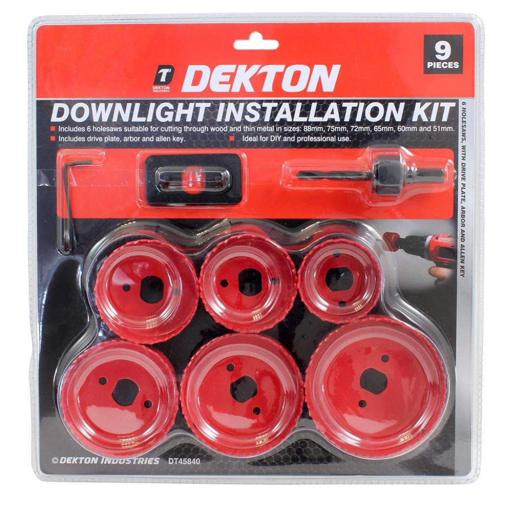 9 PIECE DOWNLIGHT INSTALLATION KIT, DT45840