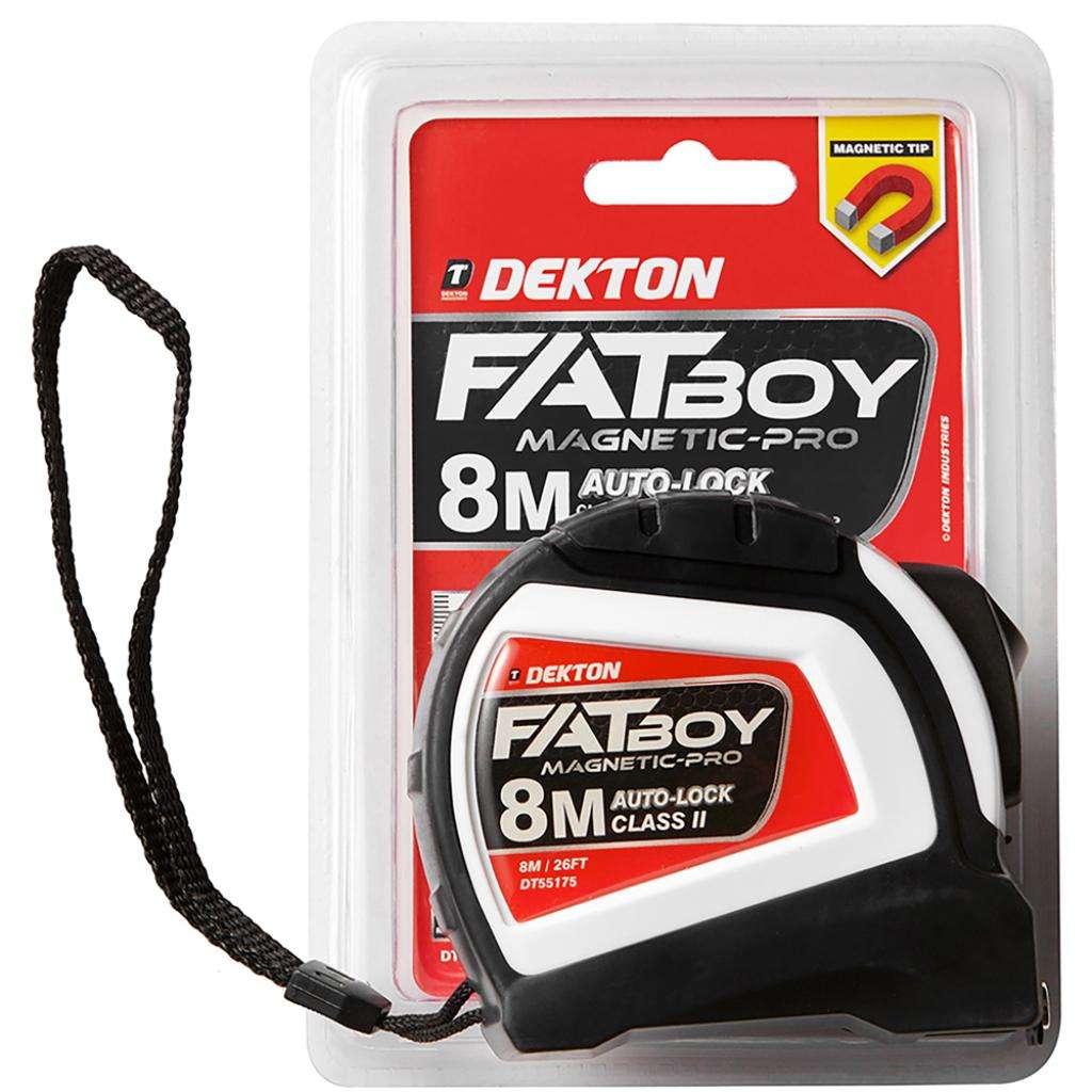FATBOY MAGNET TAPE MEASURE 8M X 25MM, DT55175