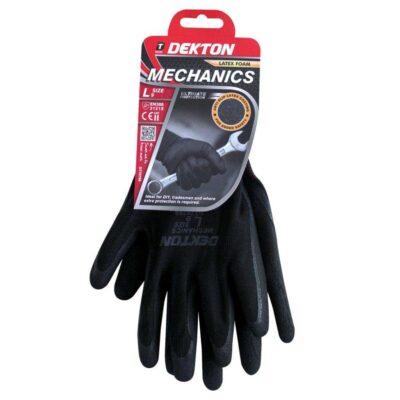 DEKTON MECHANICS NITRILE COATED GLOVES, SIZE - 9/L , DT70799