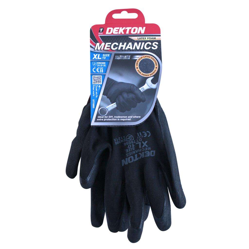 DEKTON MECHANICS NITRILE COATED GLOVES, SIZE - 10/XL , DT70800