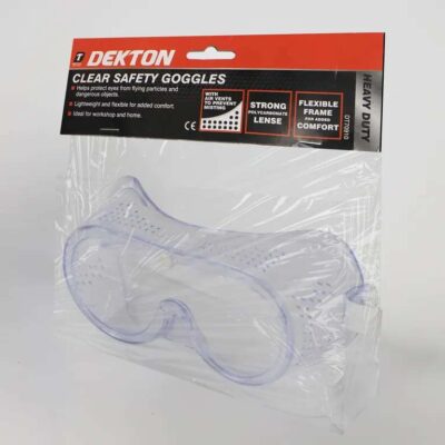DEKTON CLEAR SAFETY GOGGLES, DT70910