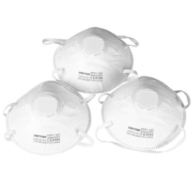 DEKTON 3PC DUST MASK WITH VALVE, DT70945