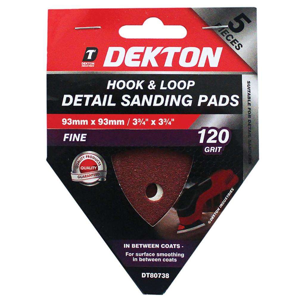 5PC HOOK AND LOOP DETAIL SANDING PADS, DT80738