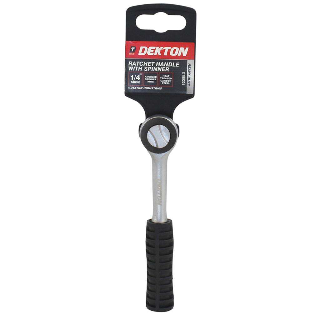 DEKTON RATCHET WITH SPINNER 1/4'', DT85221