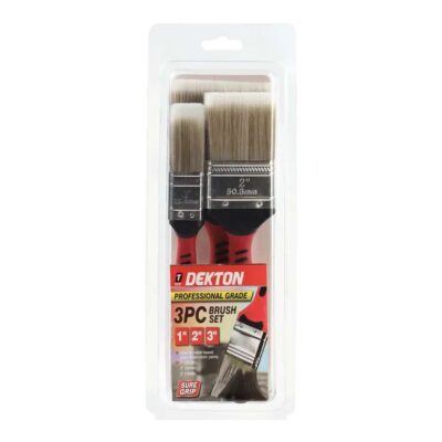 DEKTON 3PC PROFESSIONAL GRADE PAINTBRUSH SET, DT95836