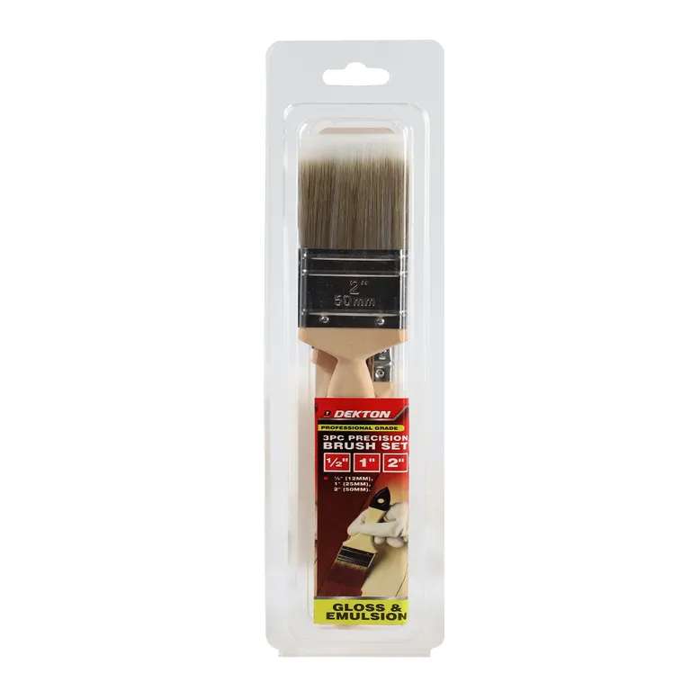 DEKTON 3PC PROFESSIONAL GRADE PRECISION PAINT BRUSH SET, DT95839