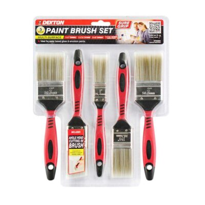 5PC PRO PAINT BRUSH SURE GRIP HANDLE P, DT95855