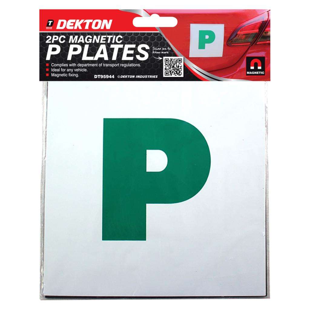 CAR MAGNETIC P PLATE 2 PACK, DT95944