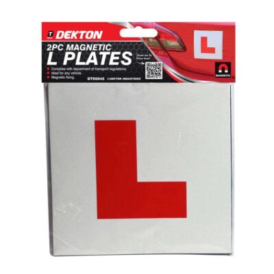 CAR MAGNETIC L PLATE 2 PACK, DT95945