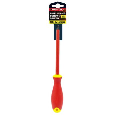 DEKTON PHILLIPS VDE SCREWDRIVER PH1X100MM, DTV40021