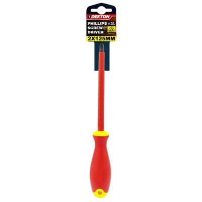 DEKTON PHILLIPS VDE SCREWDRIVER PH2X125MM, DTV40022