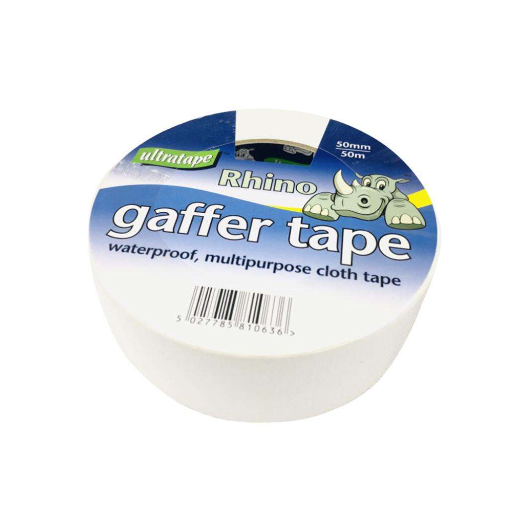 50MM X 50M WHITE GAFFER / DUCT