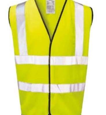 HI-VIZ VEST/ WAIST COAT 2 + 2 STRIPES - LARGE