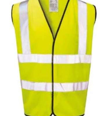 HI-VIZ VEST / WAIST COAT 2 + 2 STRIPES - EXTRA LARGE