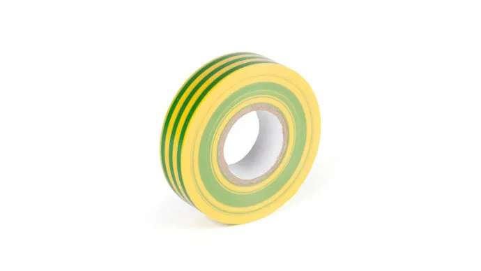19mm x 20m Green/Yellow Ins.Tape