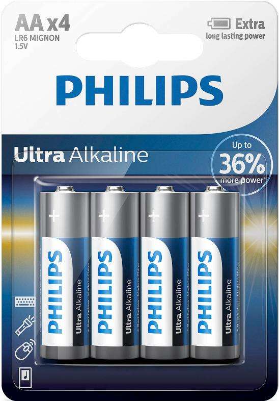 Philips Ultra Alkaline Battery AA (4 in a pack)