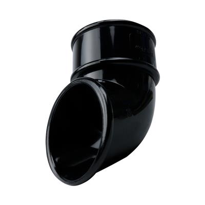 ROUND DOWNPIPE SHOE BLACK