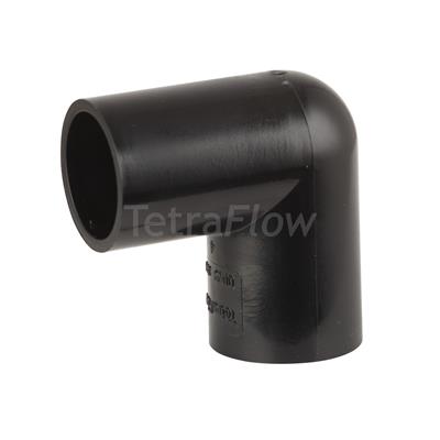 OVERFLOW 90 DEGREE BEND BLACK