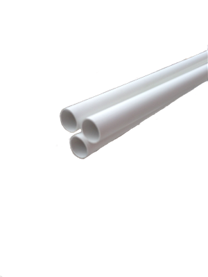 OVERFLOW SOLVENT WELD 3 METRE LENGTHS PIPE WHITE -MIN QTY 10-