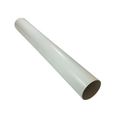 1m Rigid Ducting White PVC - 100mm Round