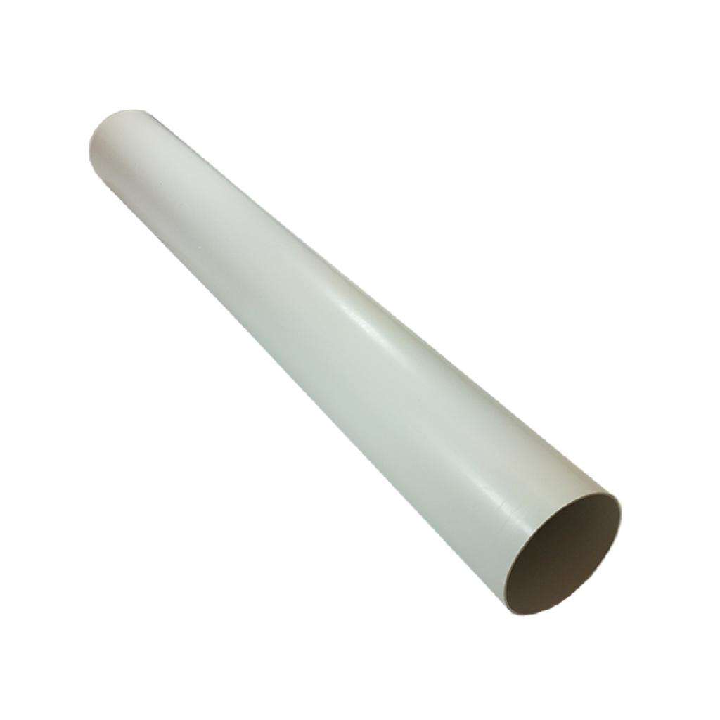 1m Rigid Ducting White PVC - 100mm Round