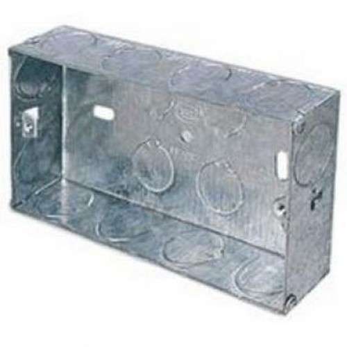 APPLEBY 2G 47mm Galvanised Metal Back Box (SB628)