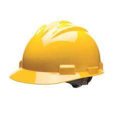 (3 PART) SAFETY HELMET c/w SWEATBAND, YELLOW HAT