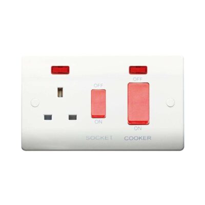 Slimline 45A Cooker Control Unit c/w Neon